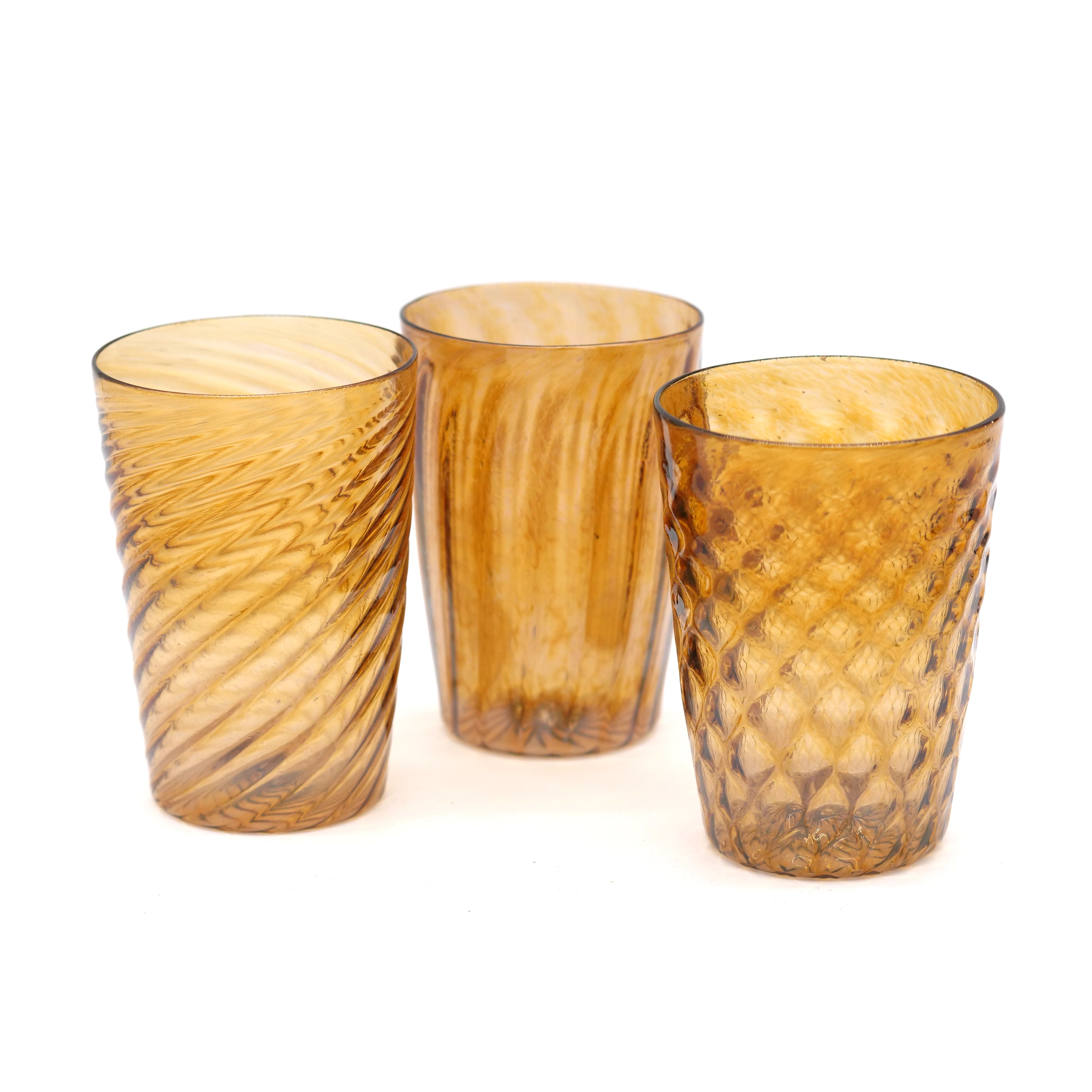 Twisted Glass Tumblers