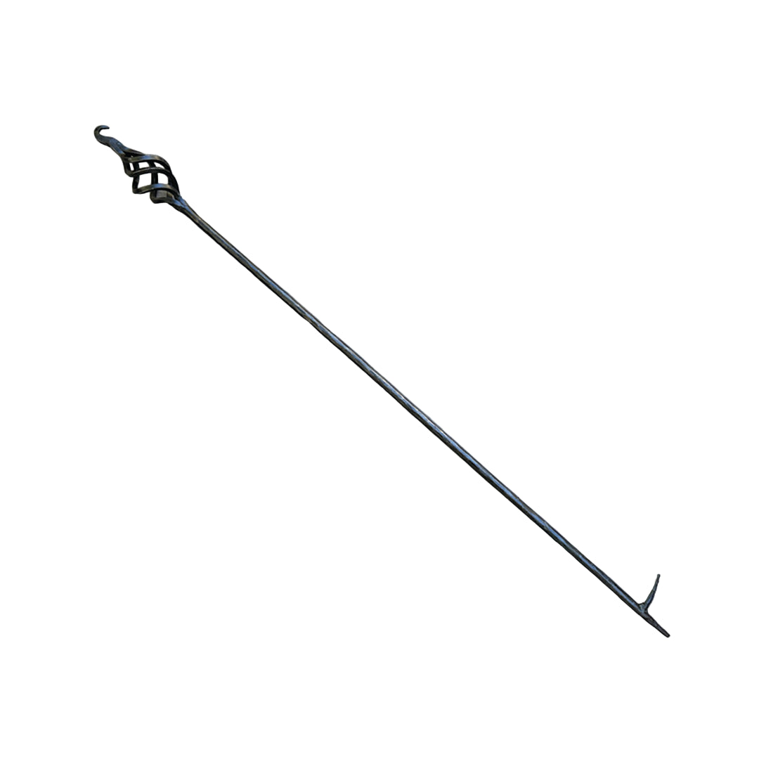 Wrought iron fire poker