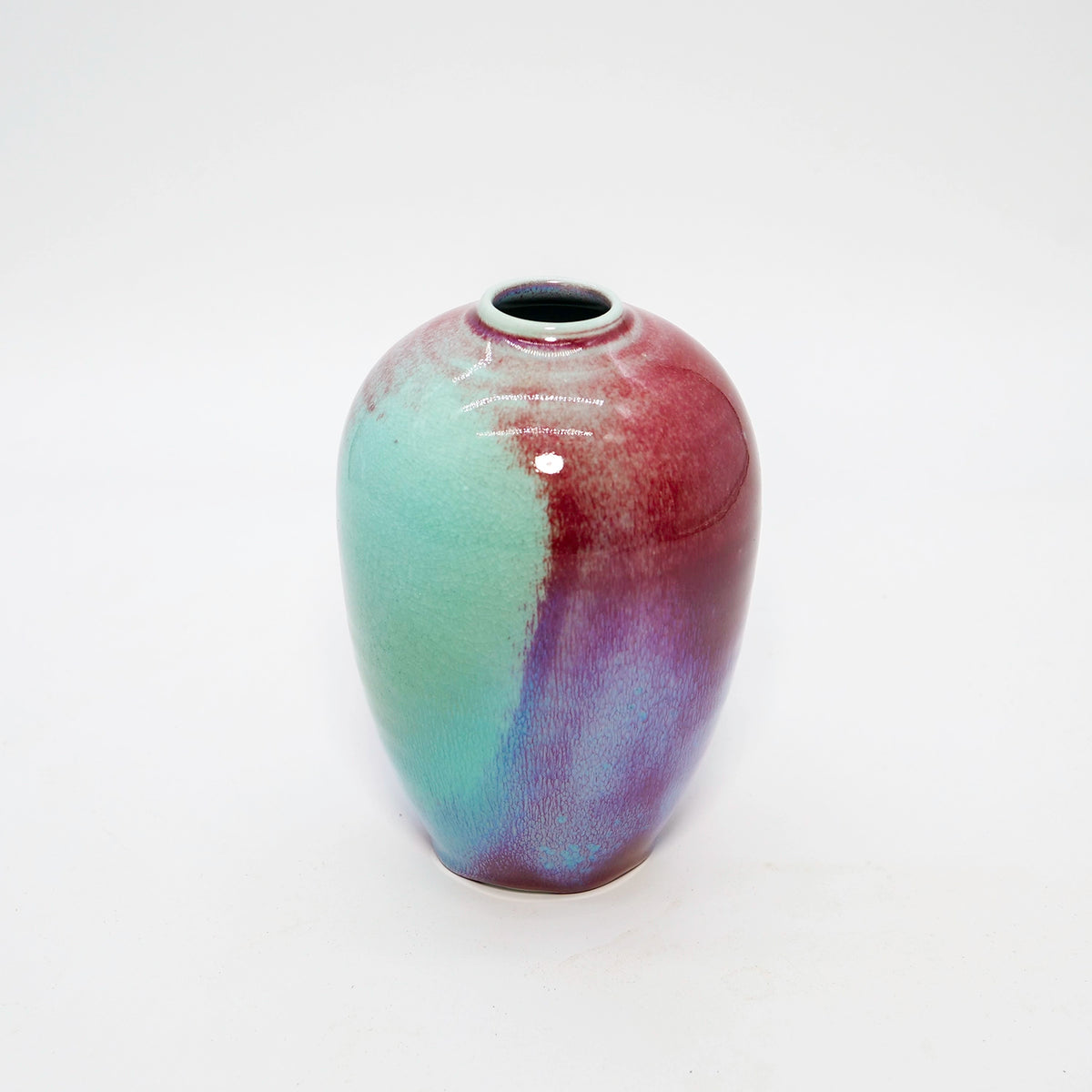 Small Aurora Egg Vase in Chinese Blue