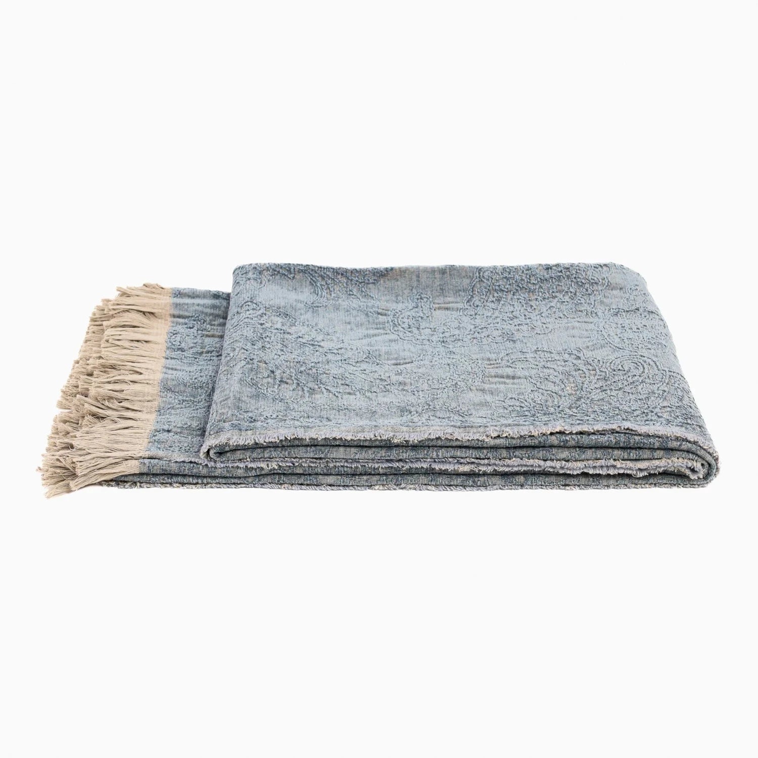 Blue Chenile Throw