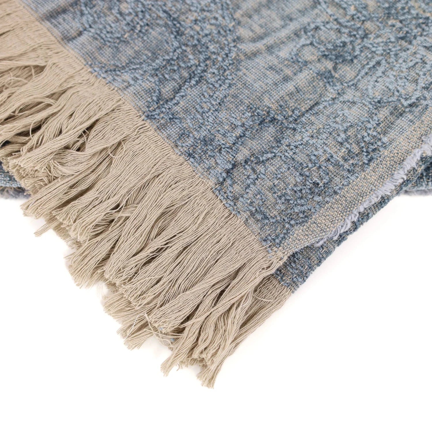 Blue Chenile Throw 2
