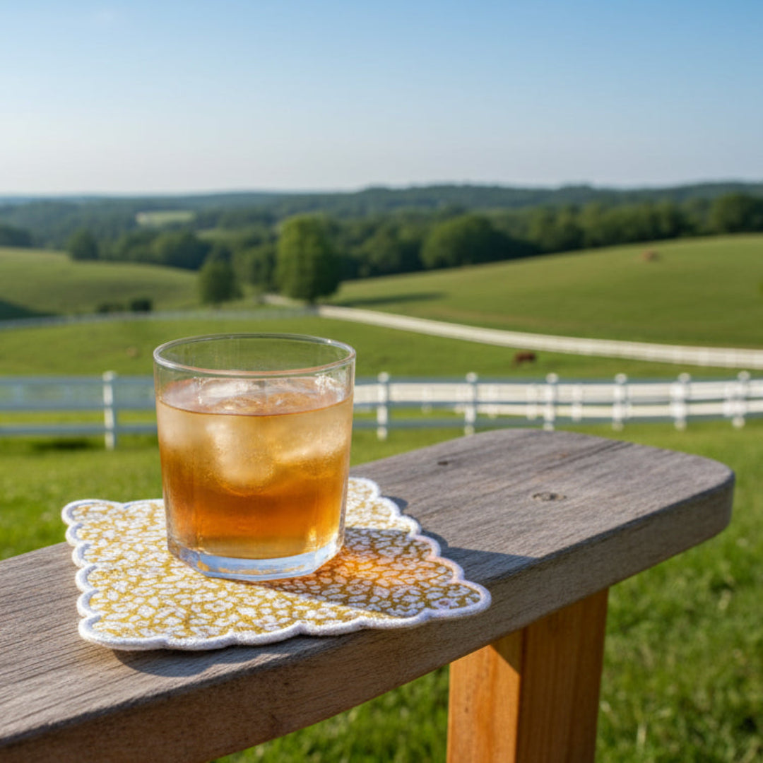 Feather Meadow Cocktail Napkin set - Liberty fabric