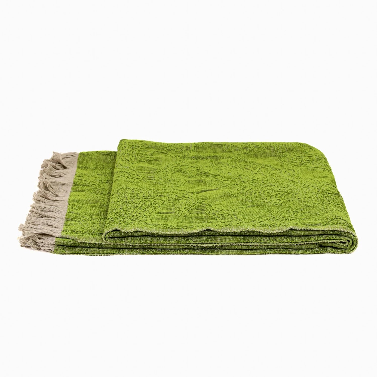 Green Chenile Throw