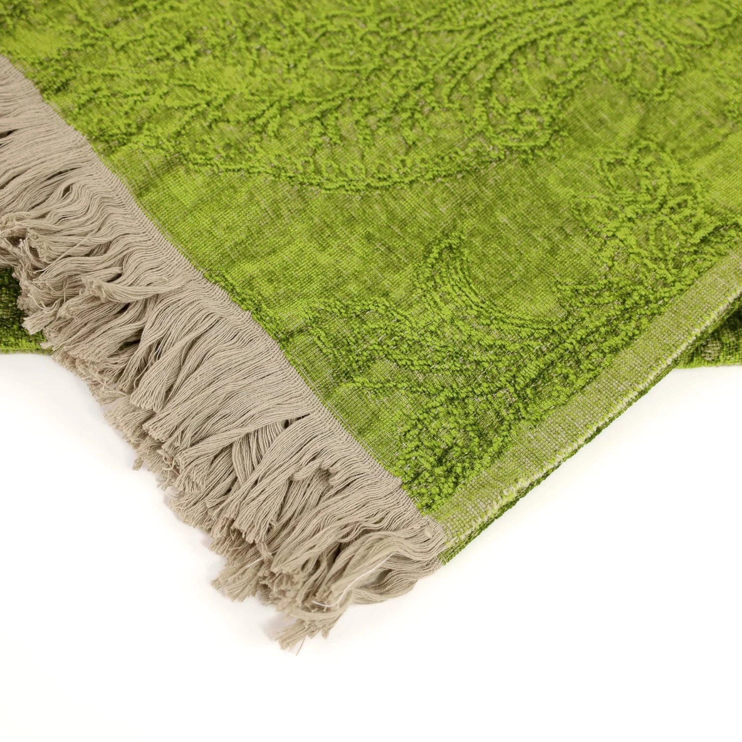 Green Chenile Throw 2