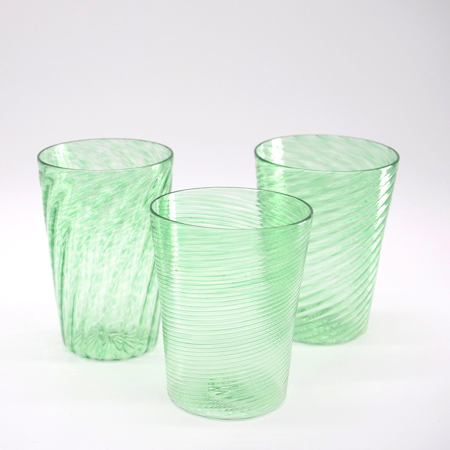Twisted Glass Tumblers