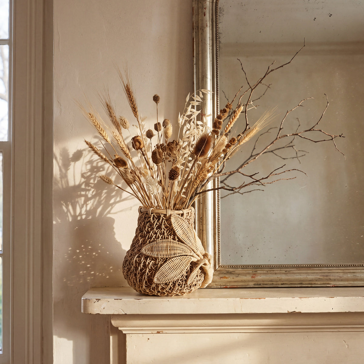 Hand Woven Honeysuckle Basket Vase