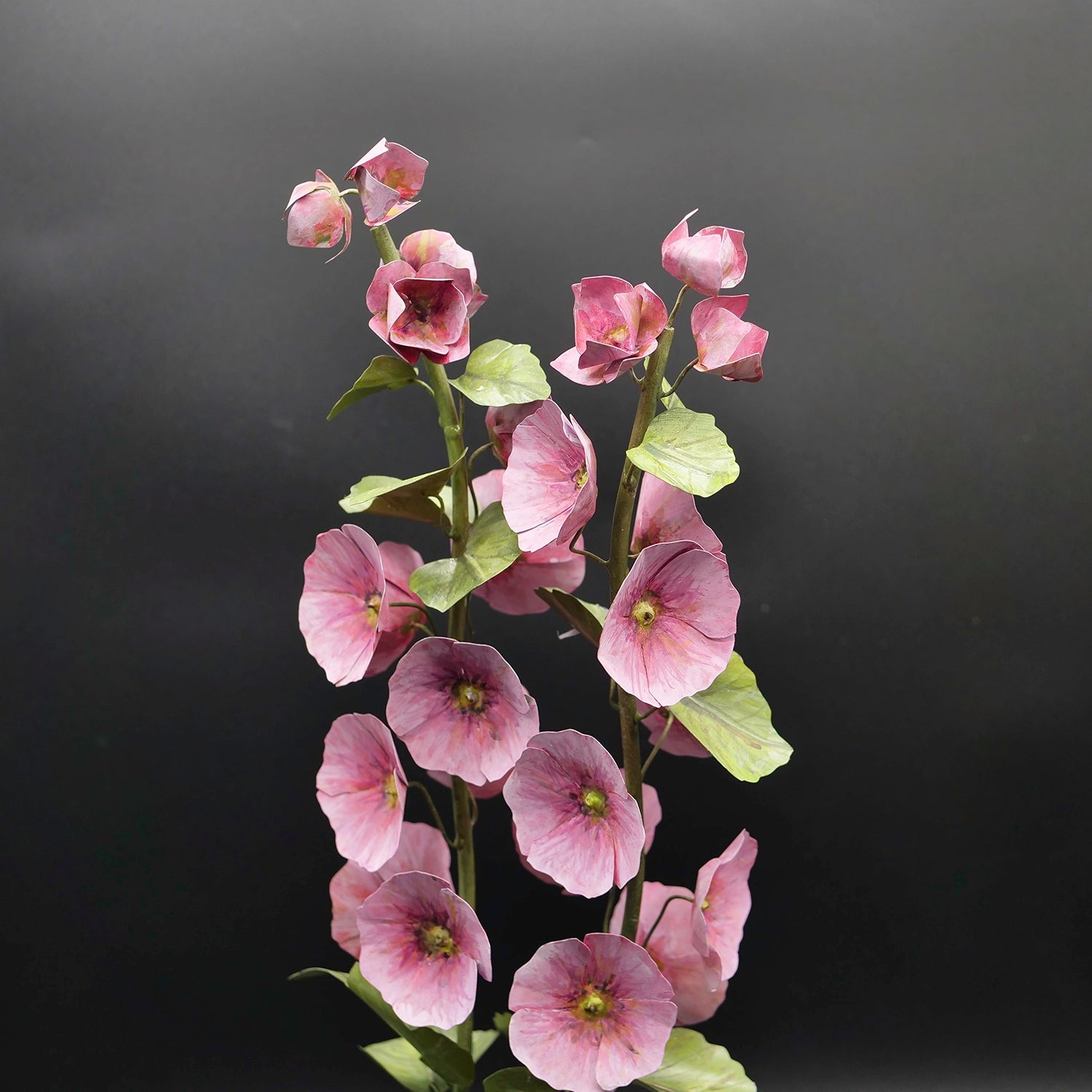 Tole Sculptural Flower -- Double HollyHock