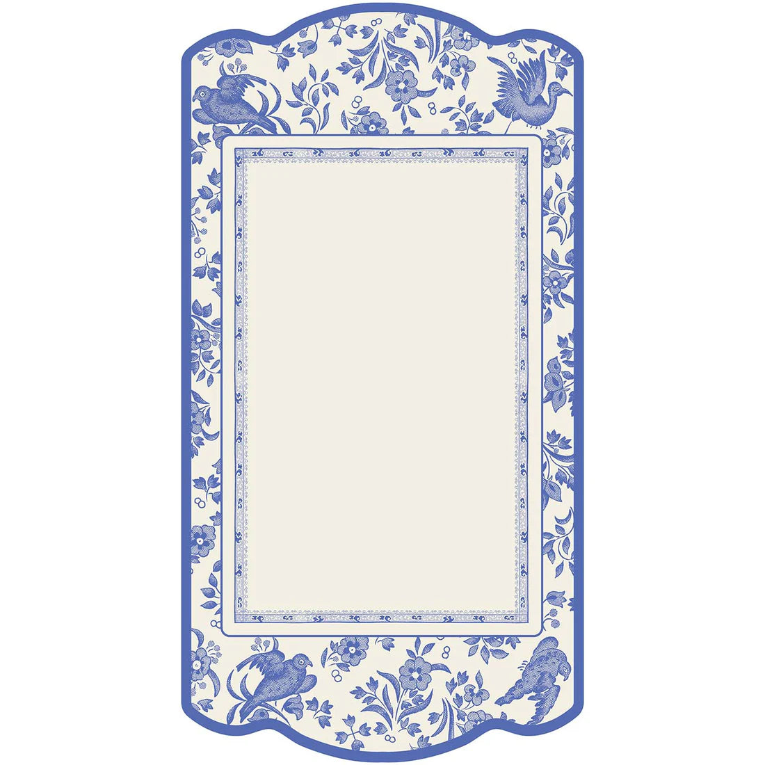 Regal Peacock Table Card - Blue
