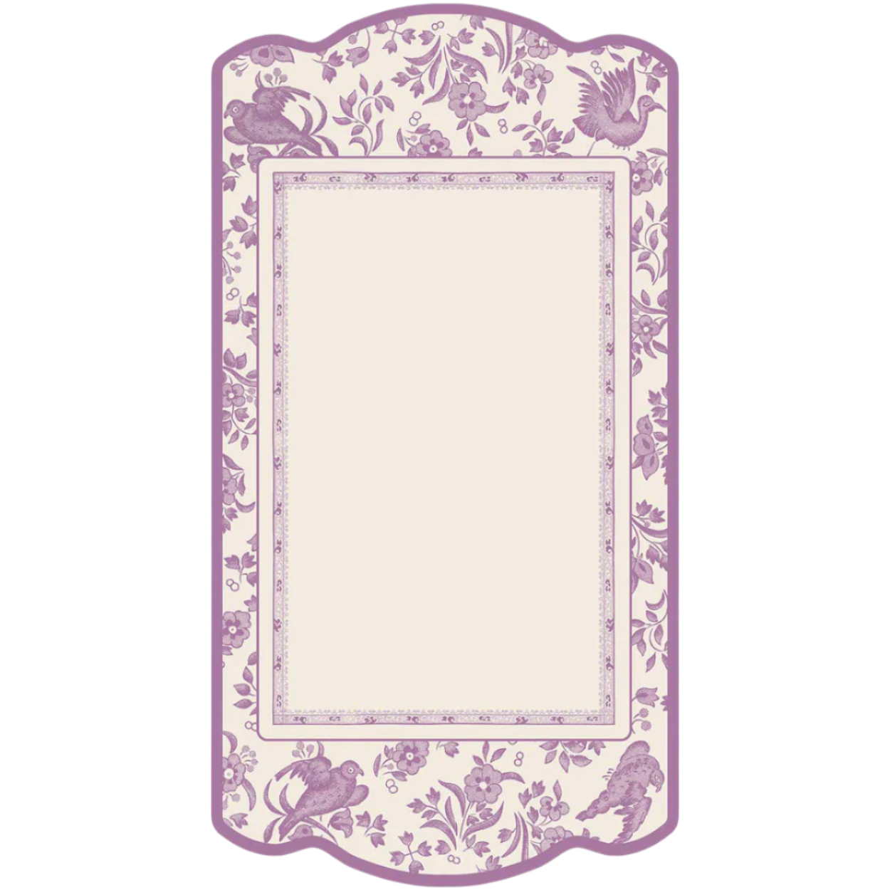 Regal Peacock Table Card - Lilac