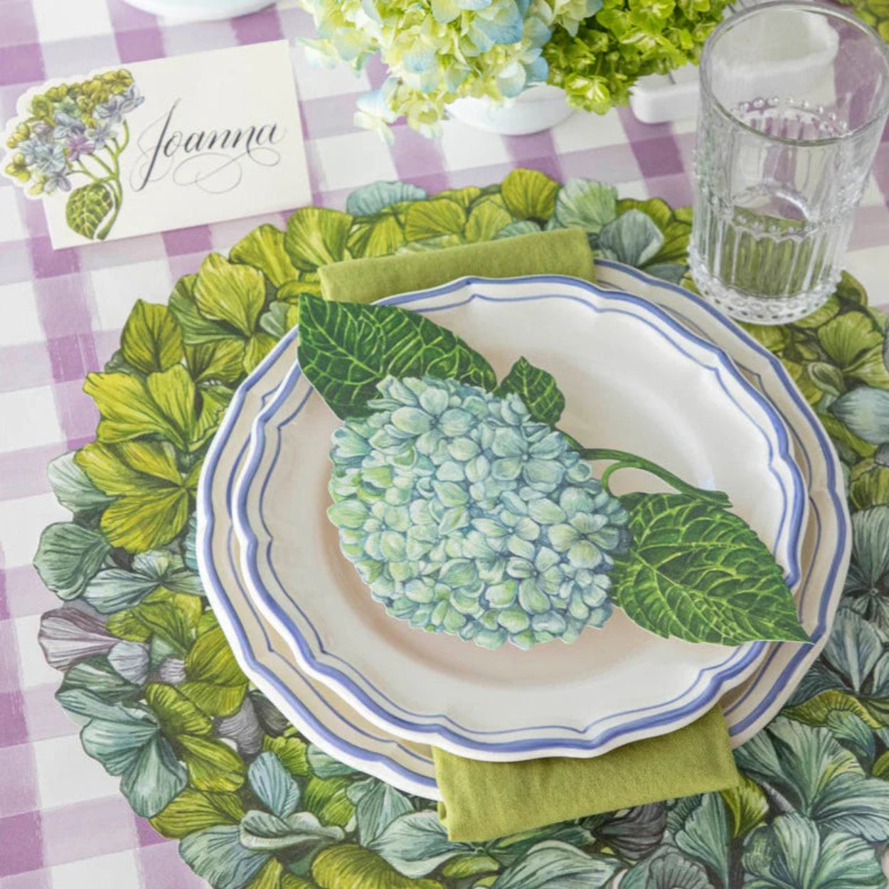 Hydrangea Table Topper