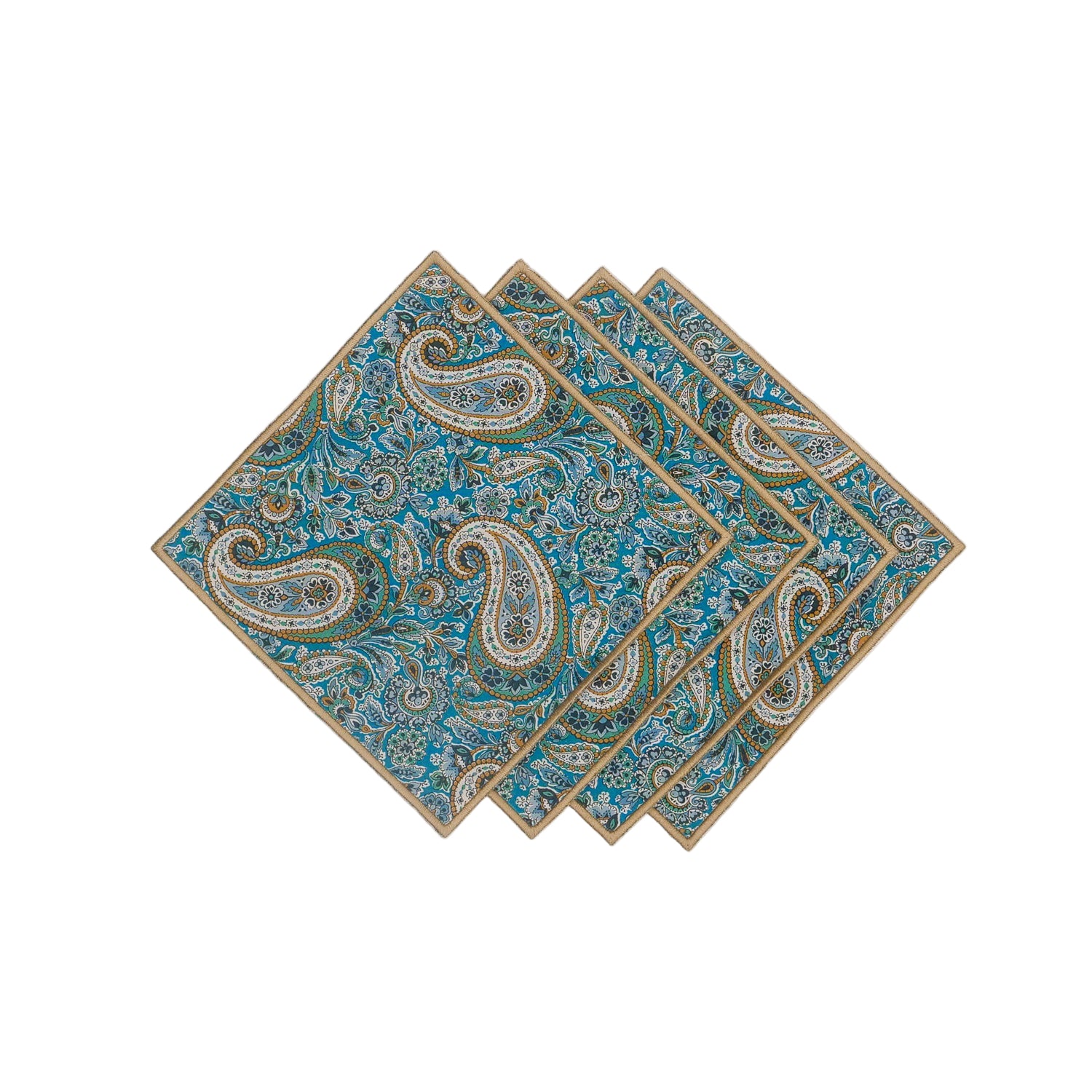 A set of cocktail napkins using Liberty of London's Lee Manor pattern.