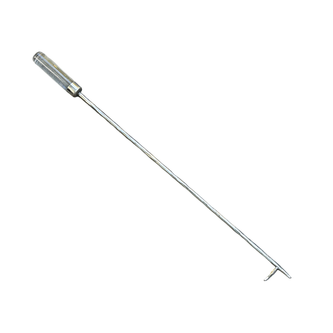 Lucite handled fire poker