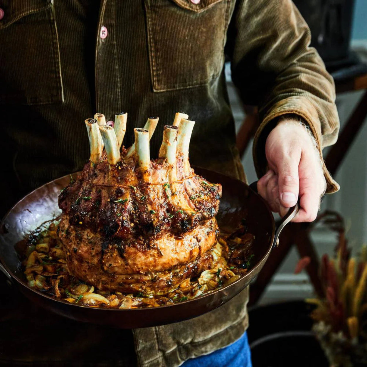 Round Carbon Steel Roaster