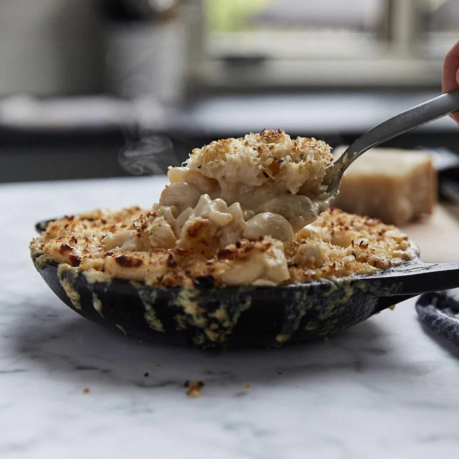 Smithey No8 Chefs Skillet Mac n Cheese