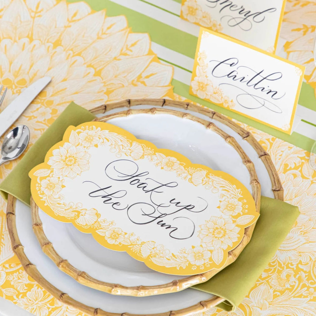 Spring Blooms Table Card 2