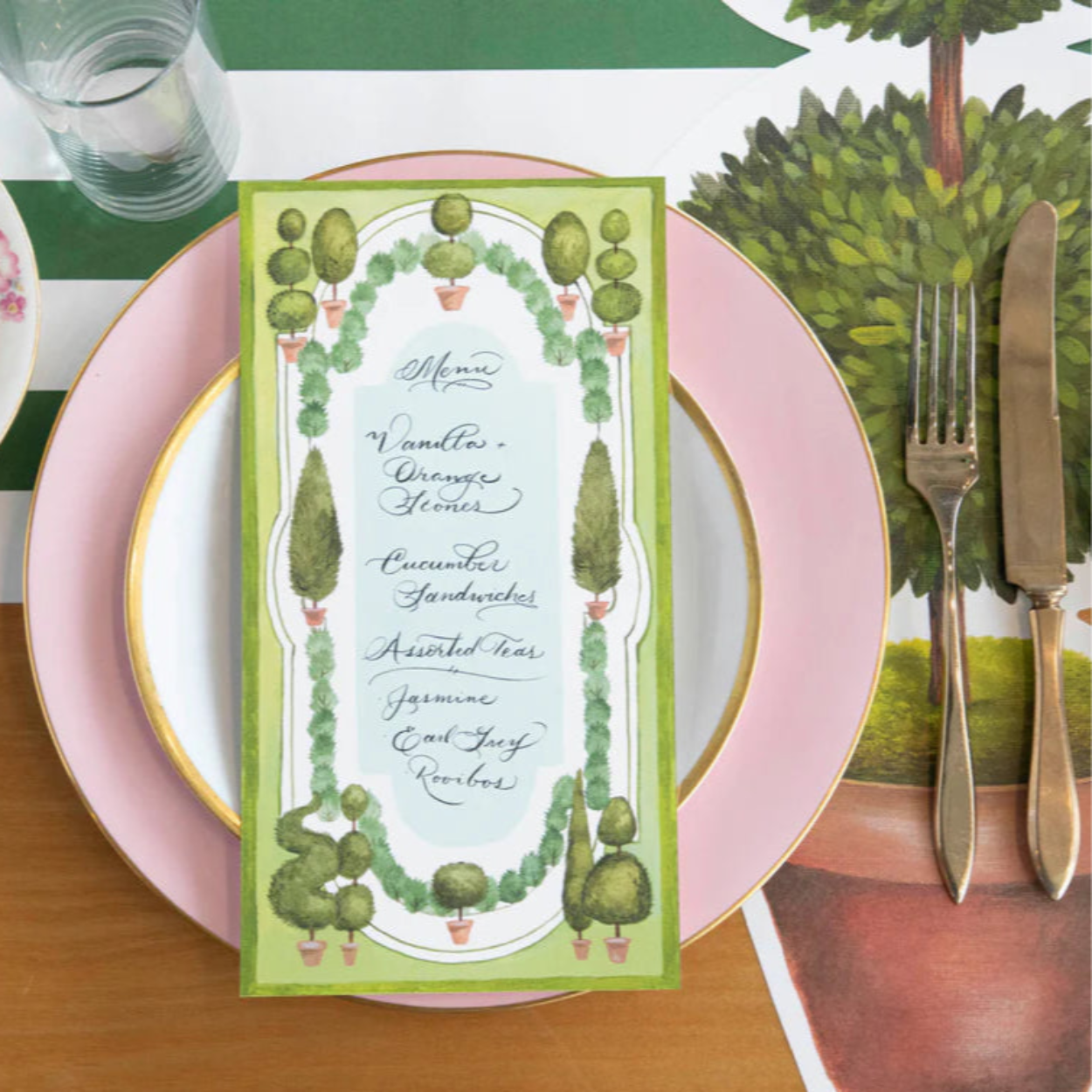 Topiary Table Cards