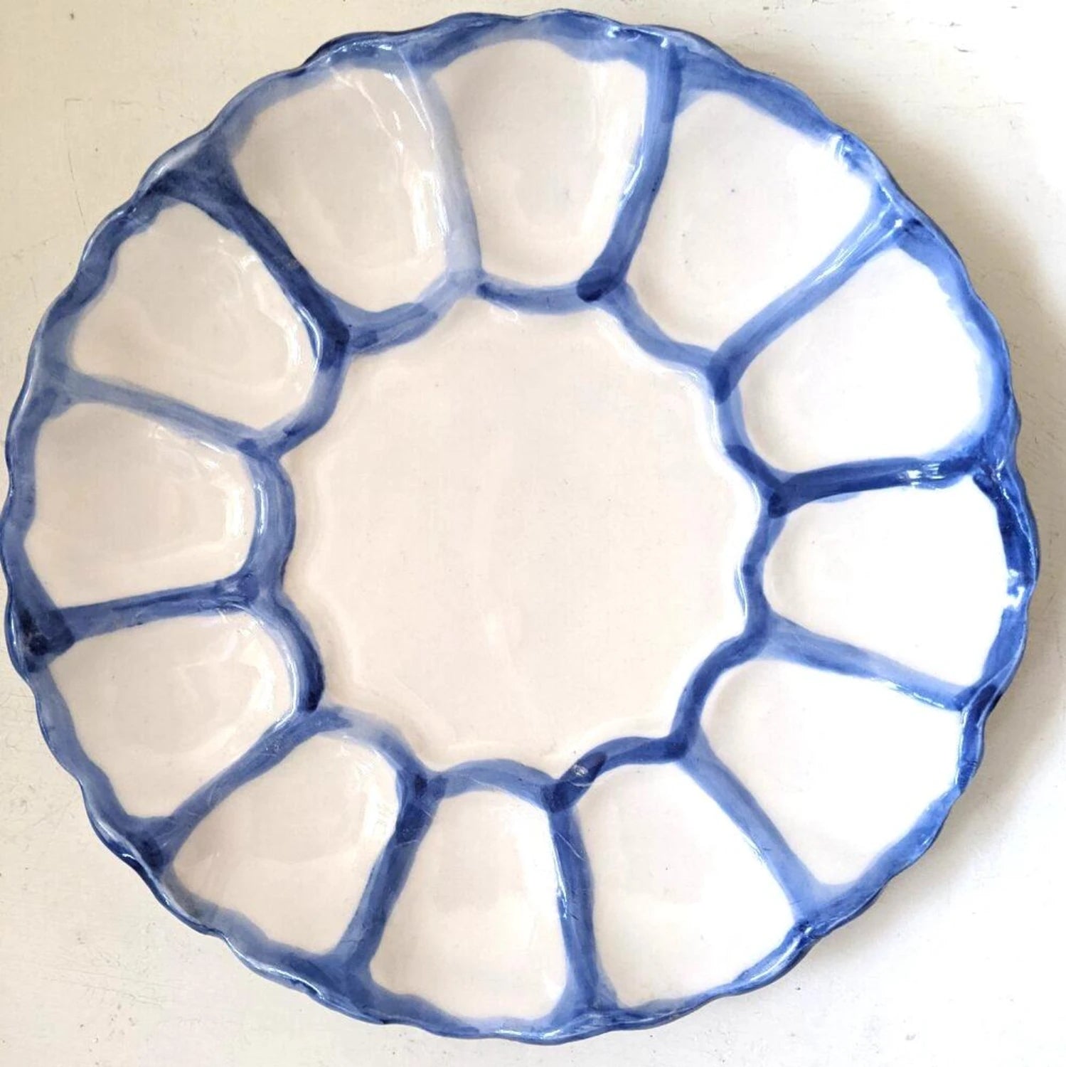 Handmade Deviled Egg Plate | Southern Crafted Pottery