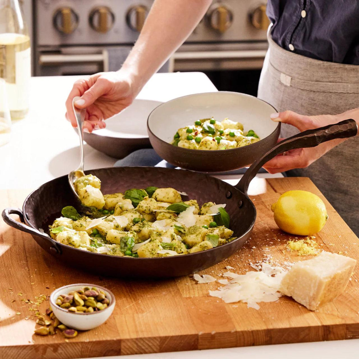 Farmhouse Carbon Steel Deep 12" Skillet - Southern Crafted