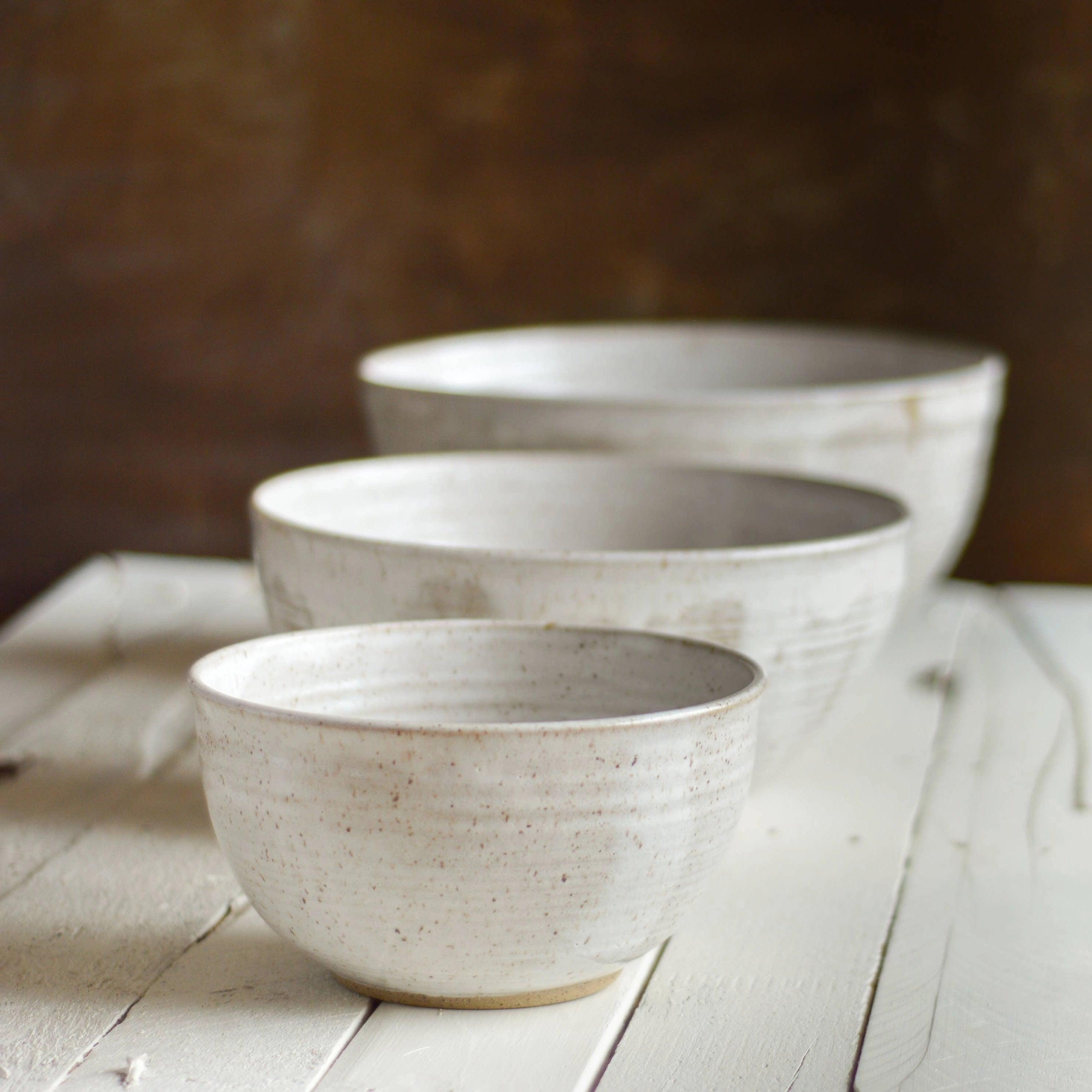 Gathering Bowl -Antique White - Southern Crafted
