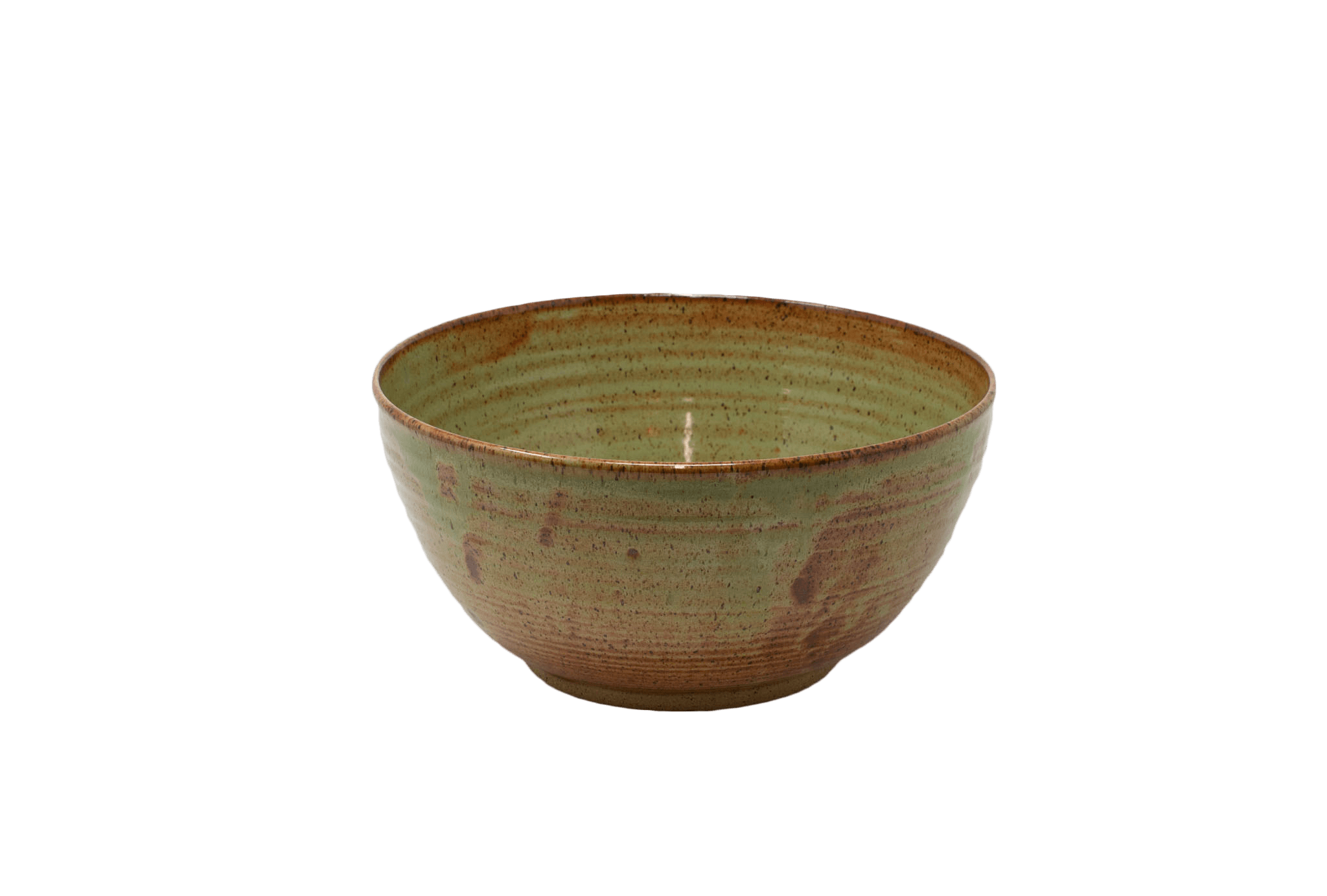 Gathering Bowl - Green Shino - Southern Crafted
