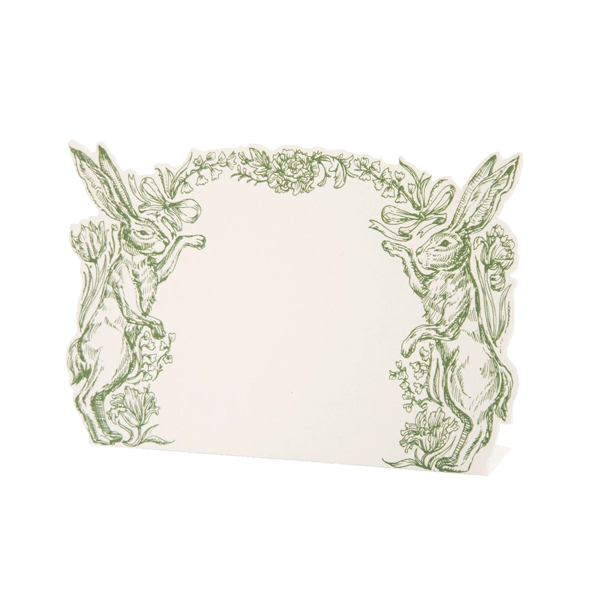 Greenhouse Hares Place Card Pack of 12 - Southern Crafted