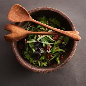 Handcarved Salad Servers - Southern Crafted