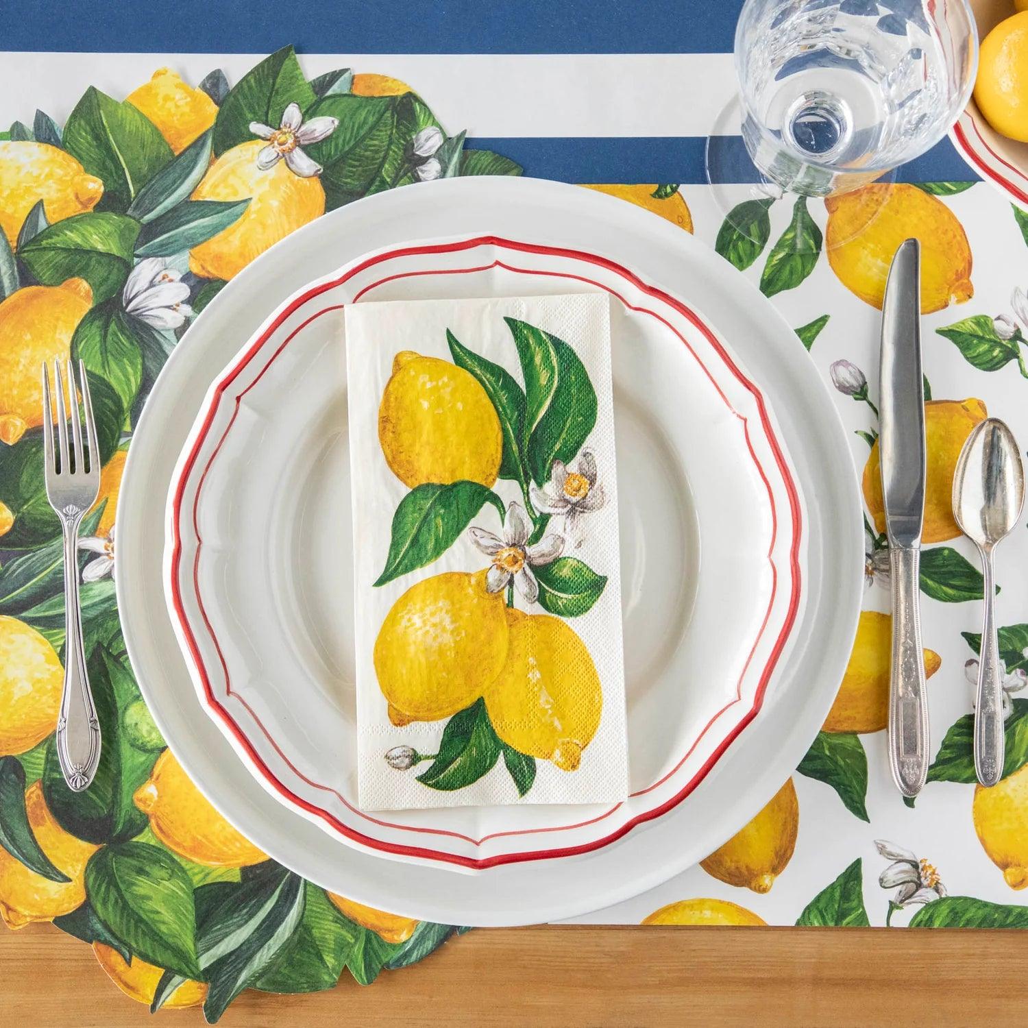 Lemons Guest Napkins pack of 16 - Southern Crafted