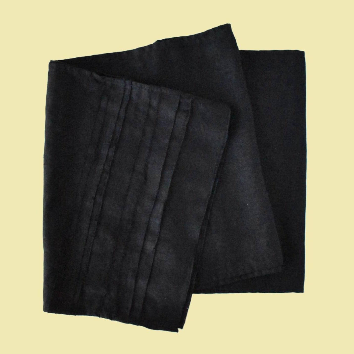 Celina Mancurti Linen Table Runner - Black