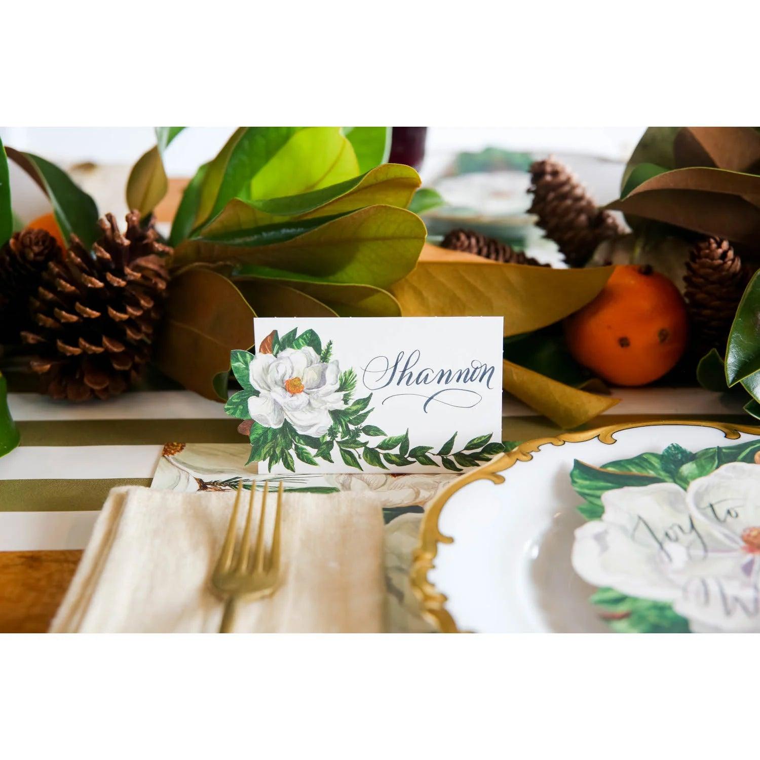 Magnolia Place Card Pack of 12 - Southern Crafted