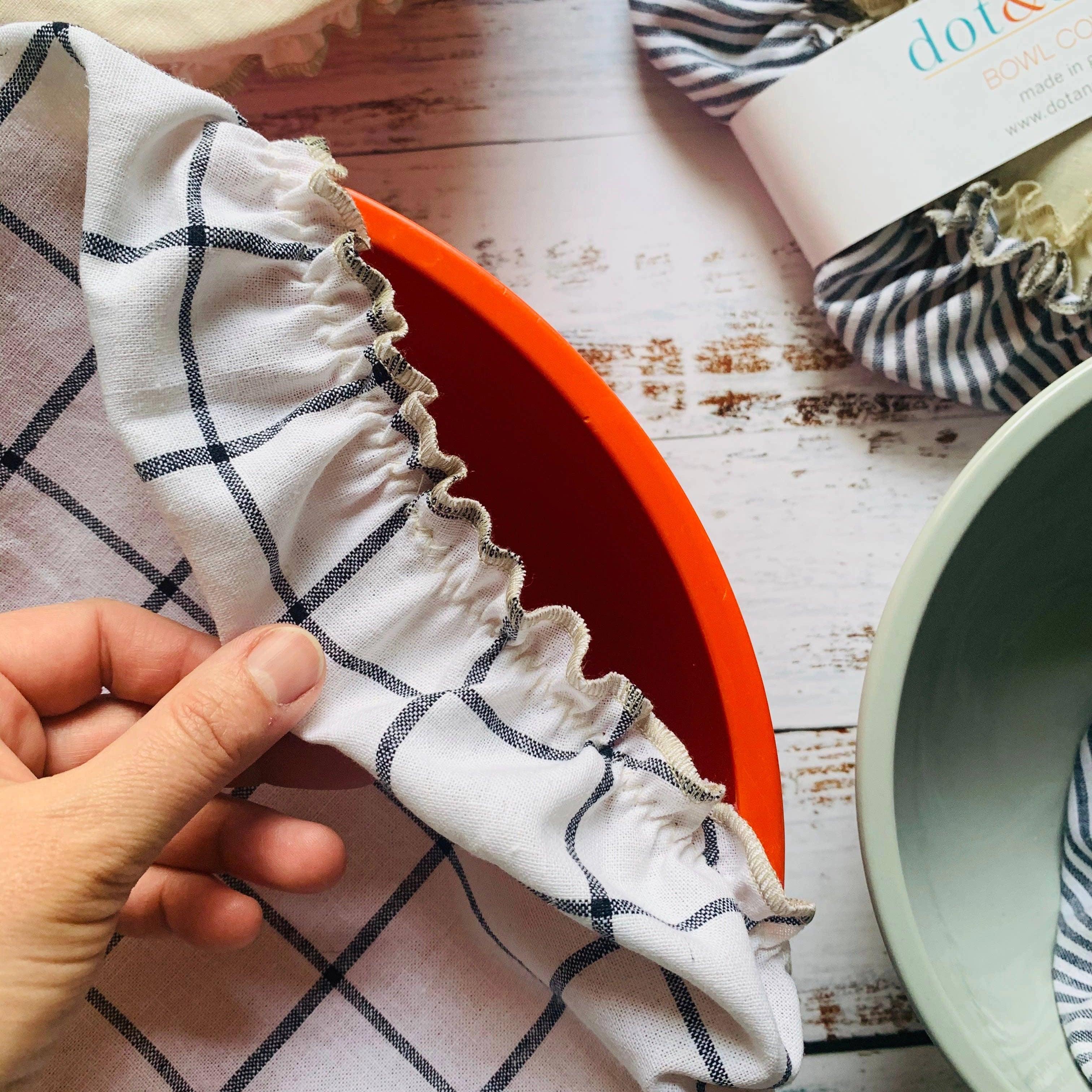 Midnight Garden Reusable Fabric Bowl Covers- set of three - Southern Crafted