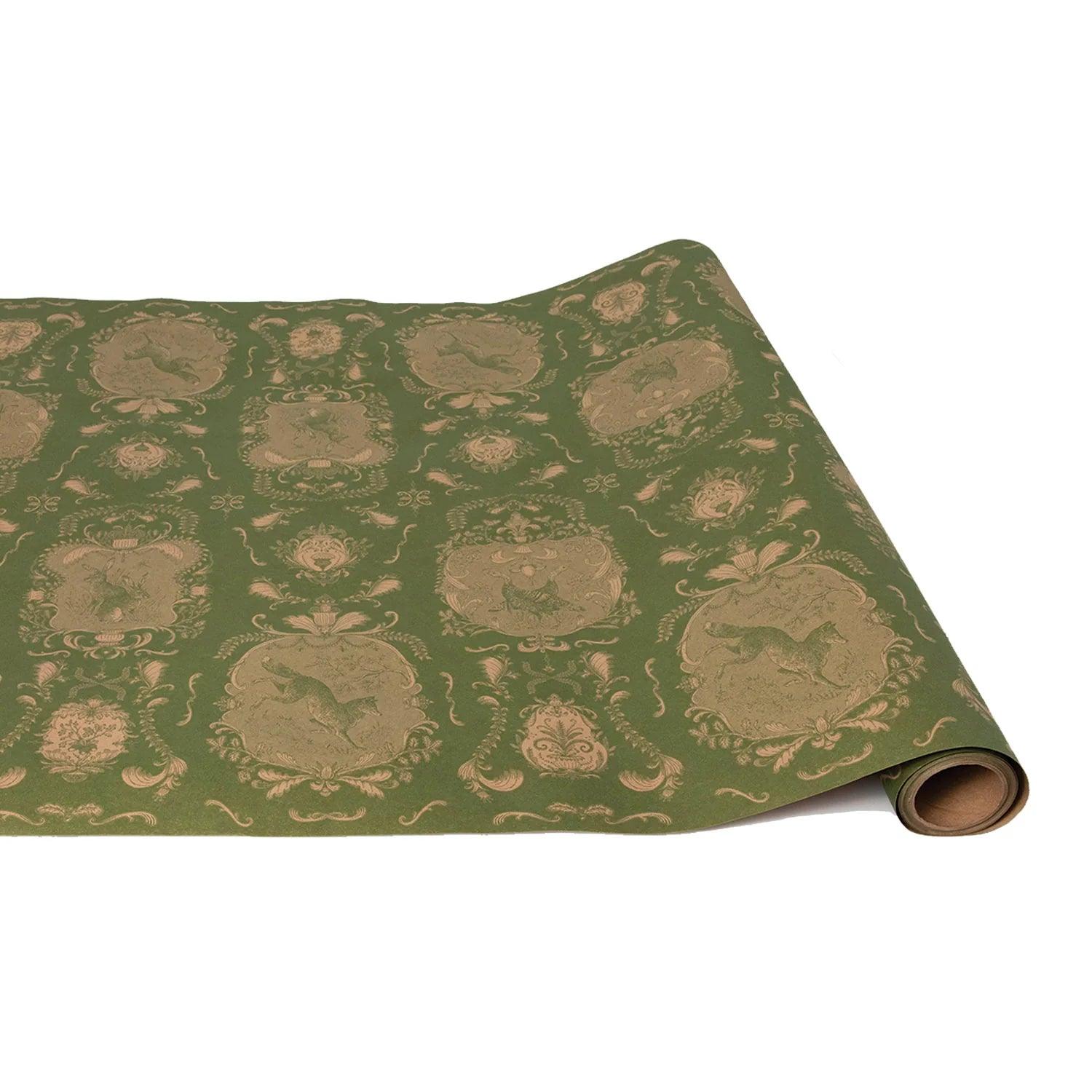 Moss Fable Toile Runner 30x25 - Southern Crafted