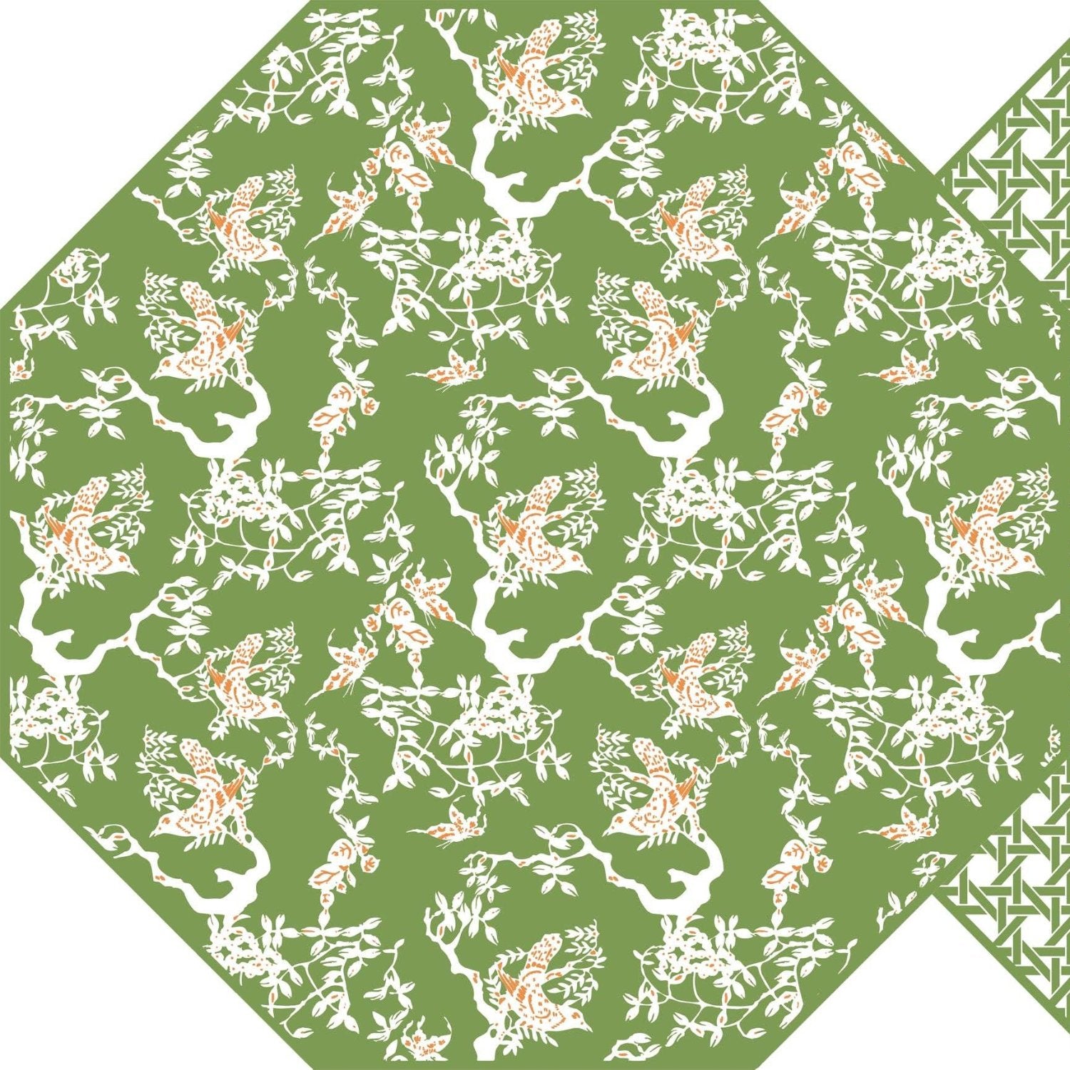 Octagonal Chinois and Cane Placemat - Southern Crafted
