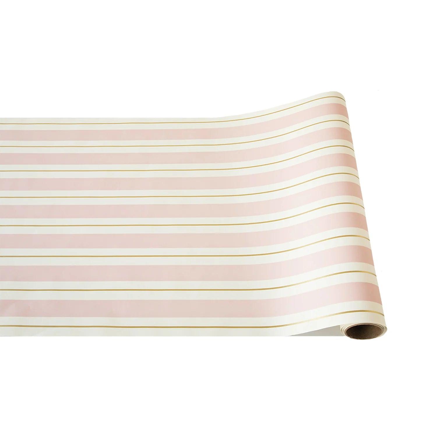 Pink and Gold Awning Stripe Runner - Southern Crafted