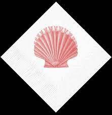 Scallop Beverage Napkins 20 pack - Southern Crafted
