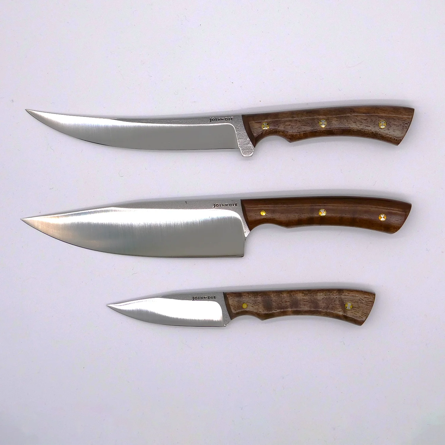 Figured Walnut Kitchen Knife Set