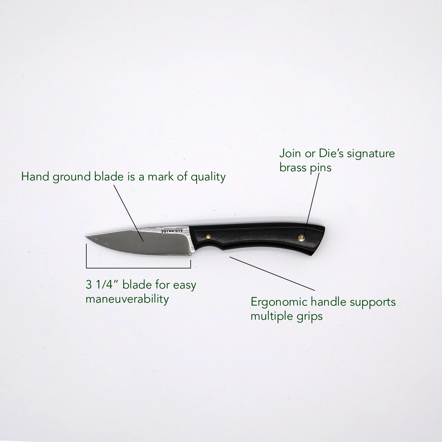African Blackwood Kitchen Knife Set