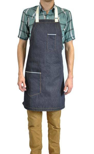 The Jack Selvedge Denim Apron (Indigo) - Southern Crafted