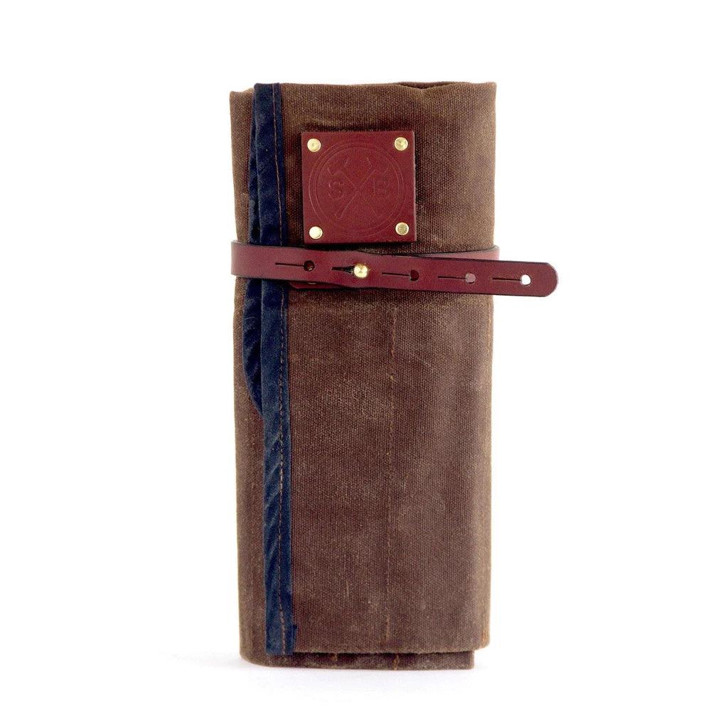 the Orville Waxed Canvas and Leather Tool Roll - Southern Crafted
