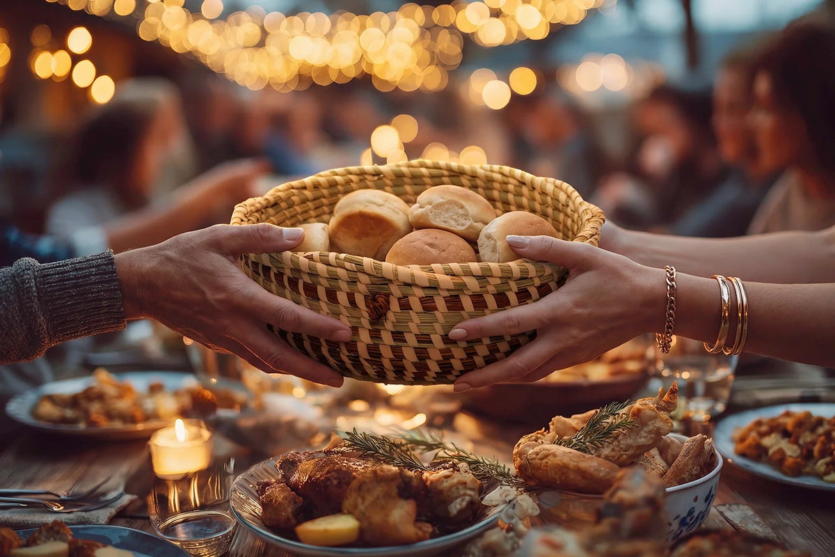 Corely Alston Sweetgrass Basket serving bread