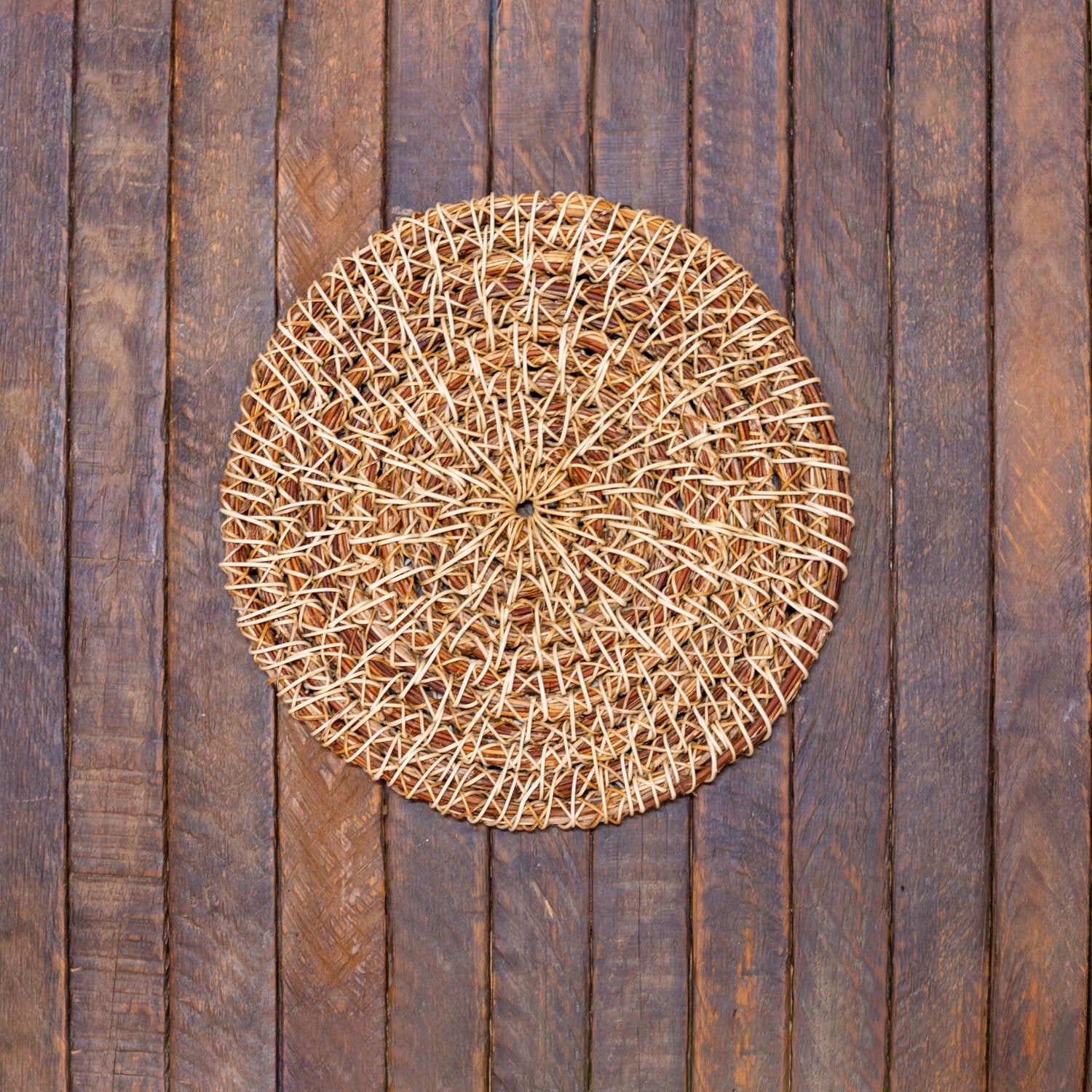 10in Woven Honeysuckle Trivet Anne McCauley