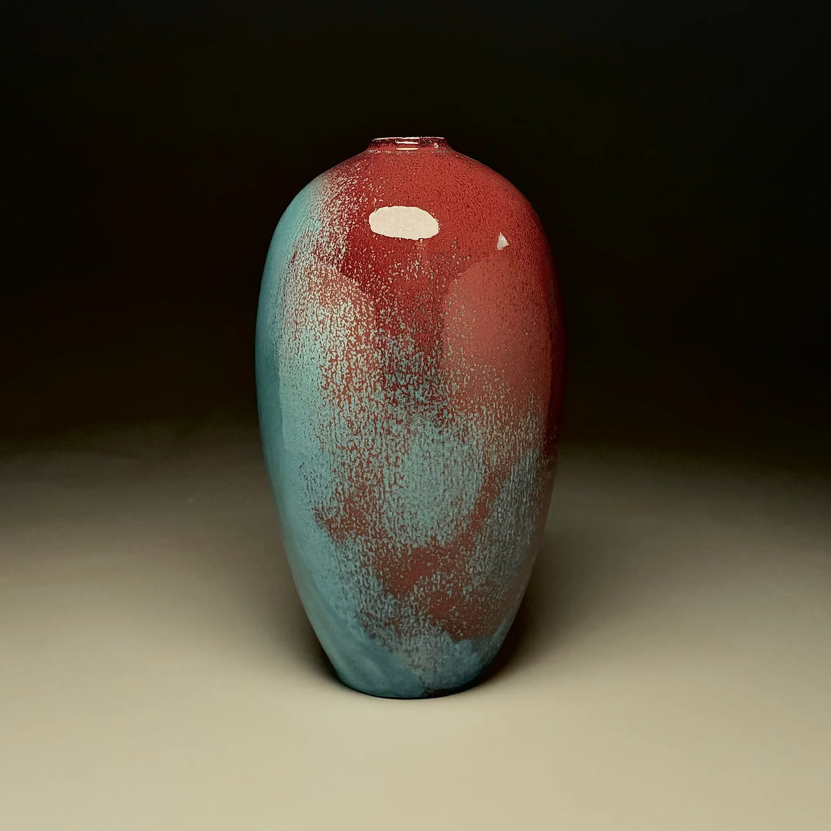 Egg Vase in Chinese Blue, 12.5"