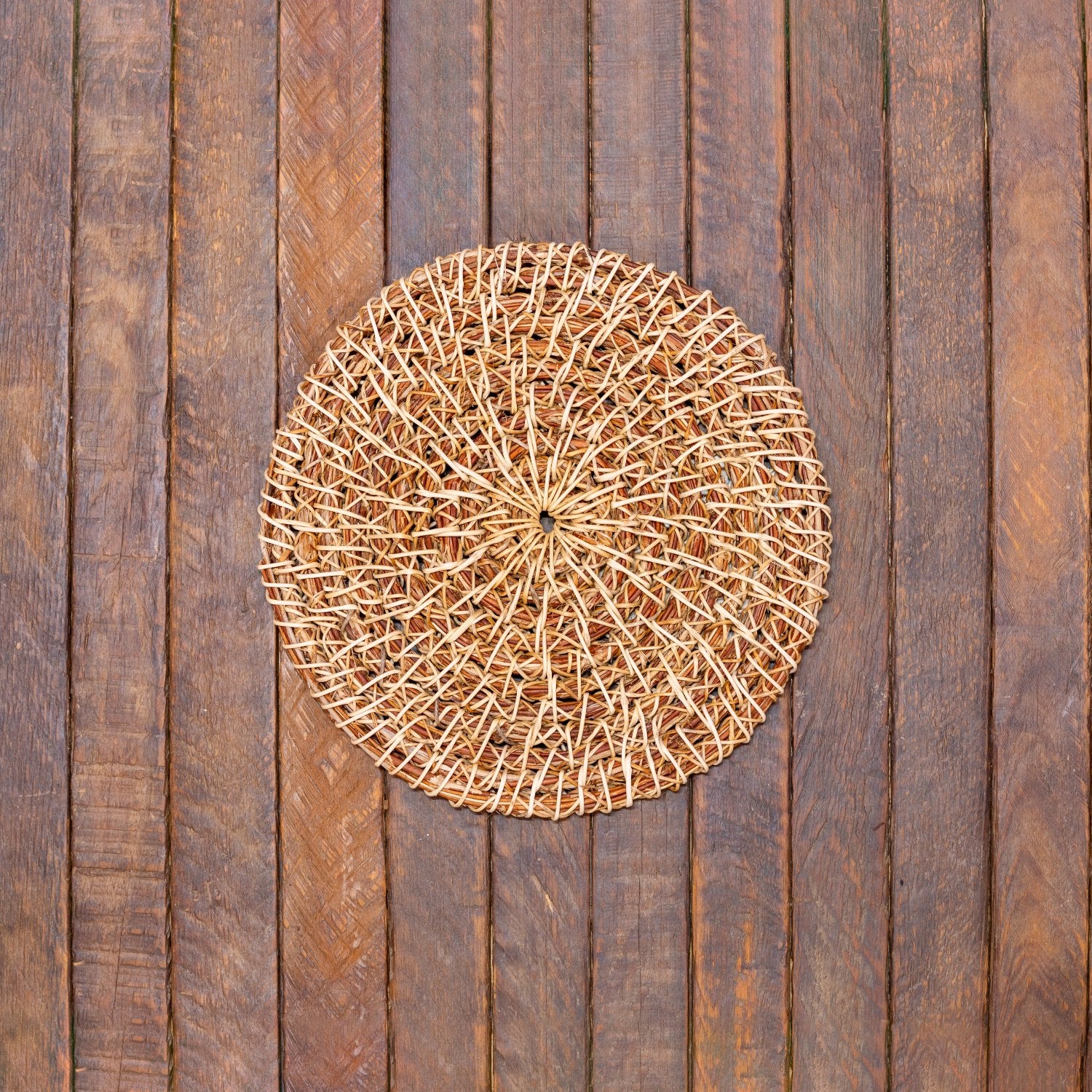 8in Woven Honeysuckle Trivet Anne McCauley