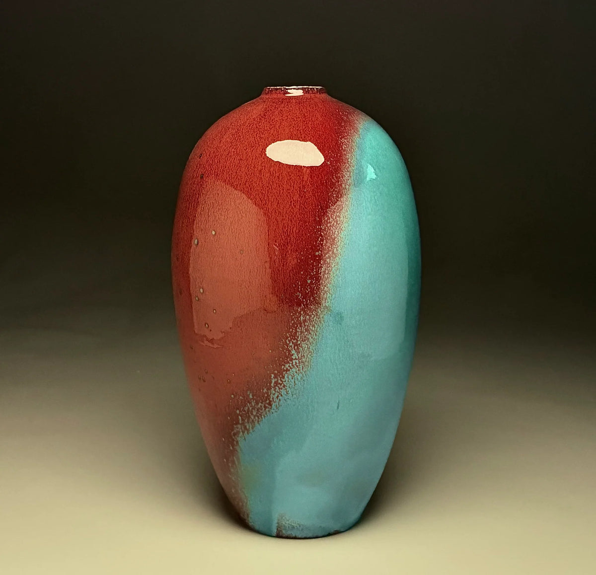 Egg Vase in Chinese Blue, 12.5"
