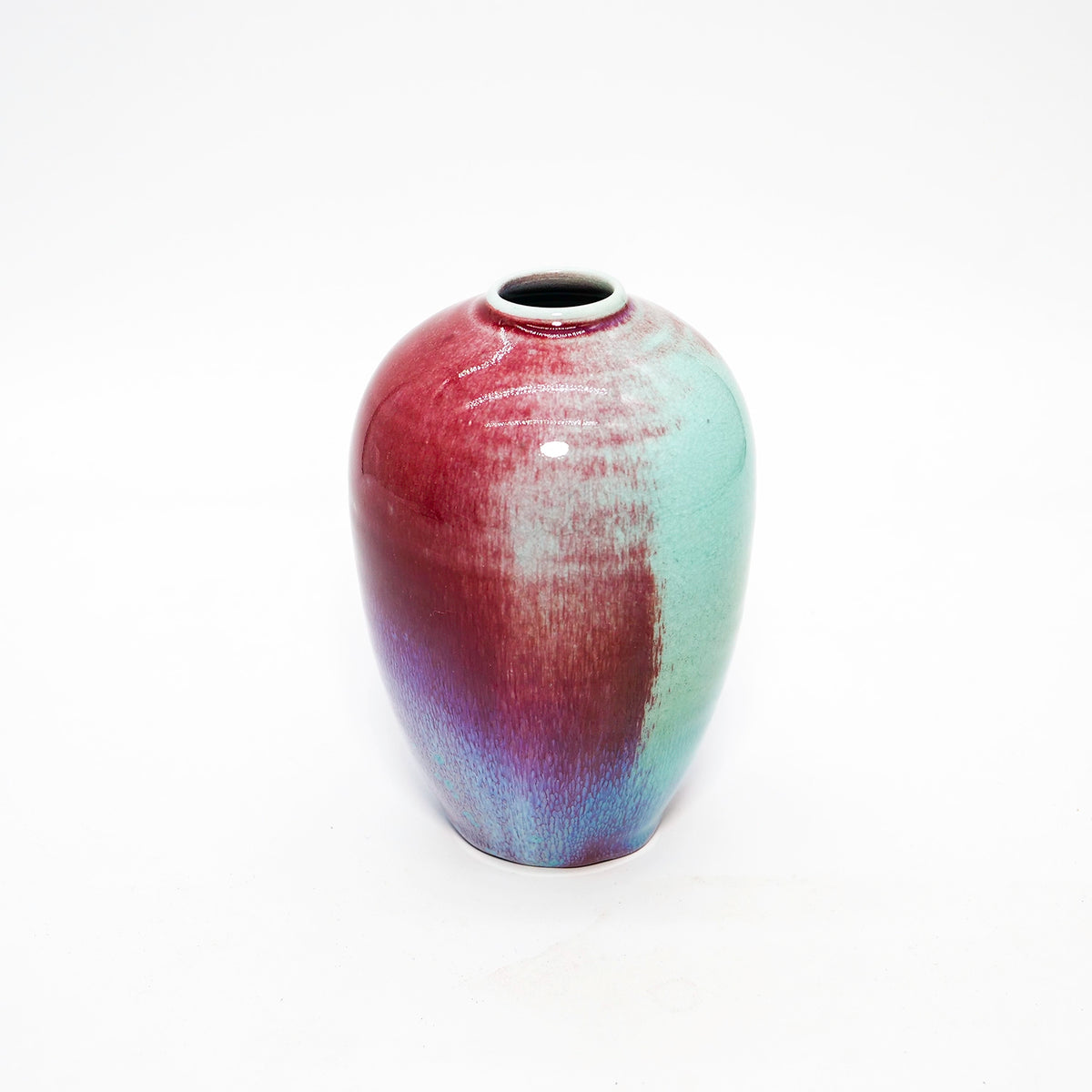 Small Aurora Egg Vase in Chinese Blue