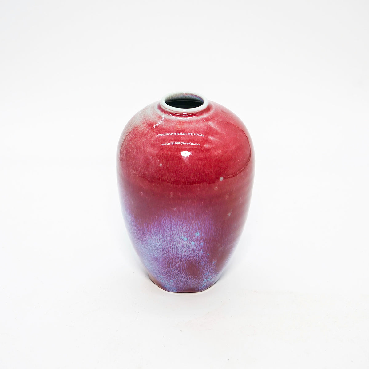 Small Aurora Egg Vase in Chinese Blue