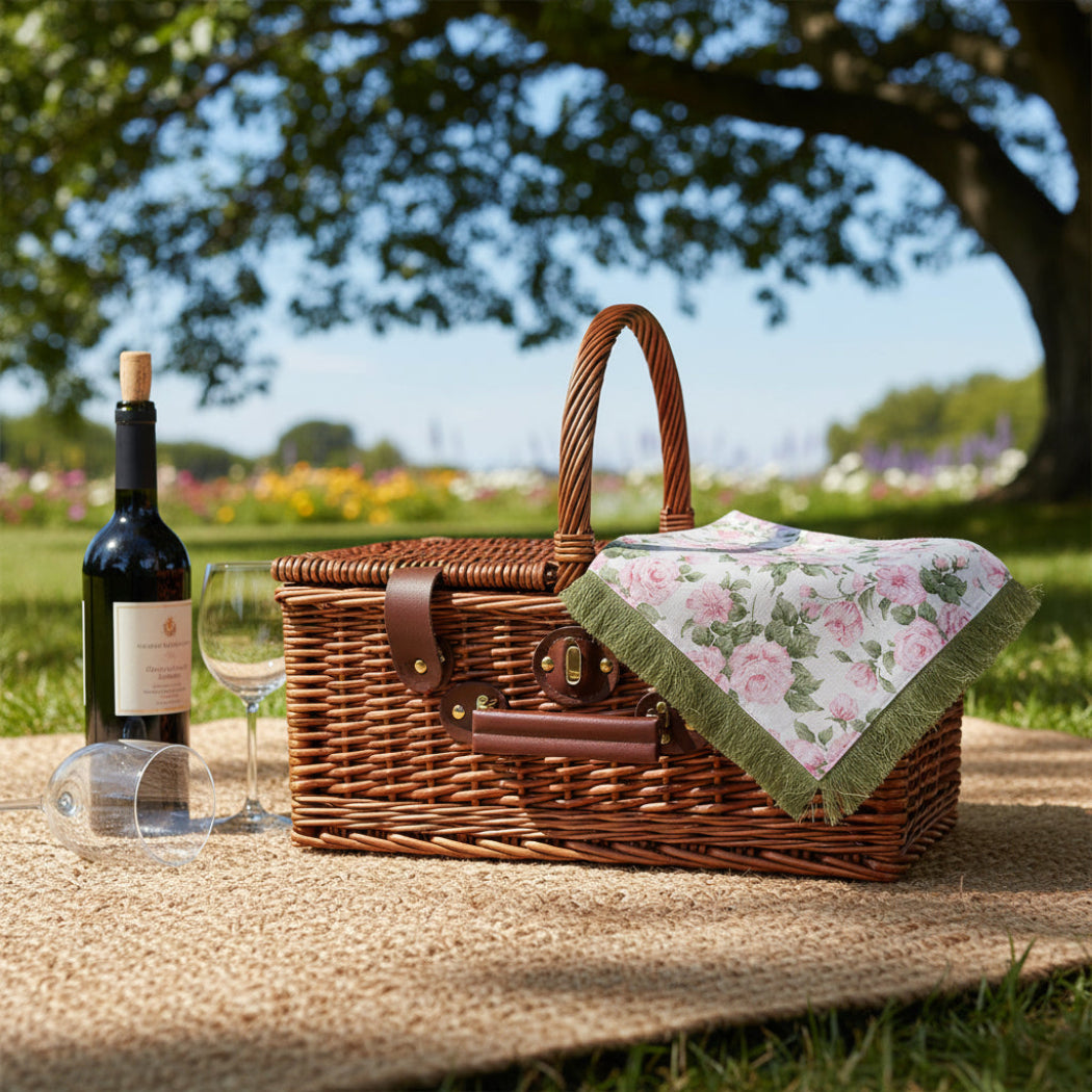 Carline Rose Dinner Napkin - Liberty fabric