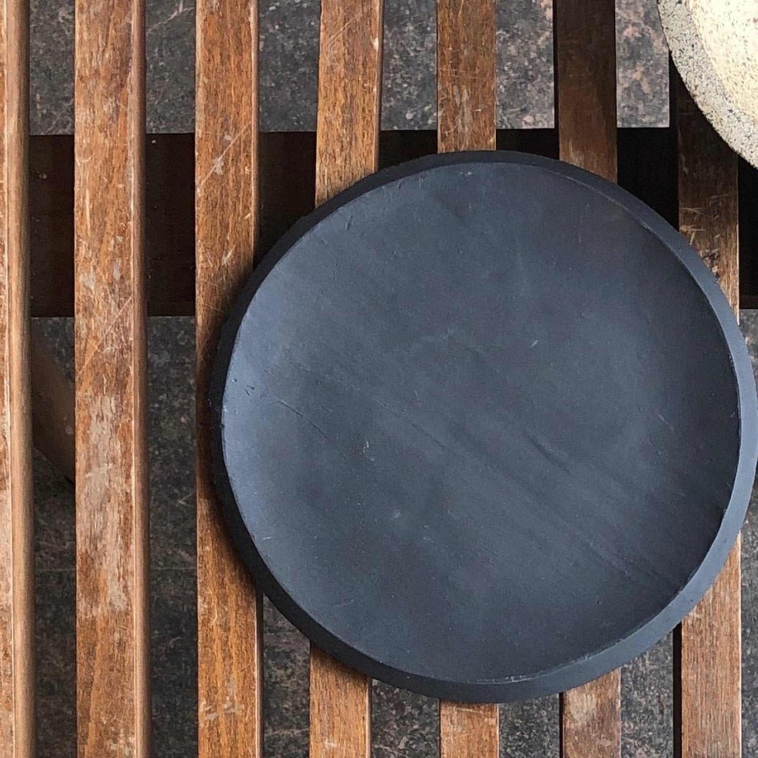 CivilStoneware 10.5in Orb Plate Black2