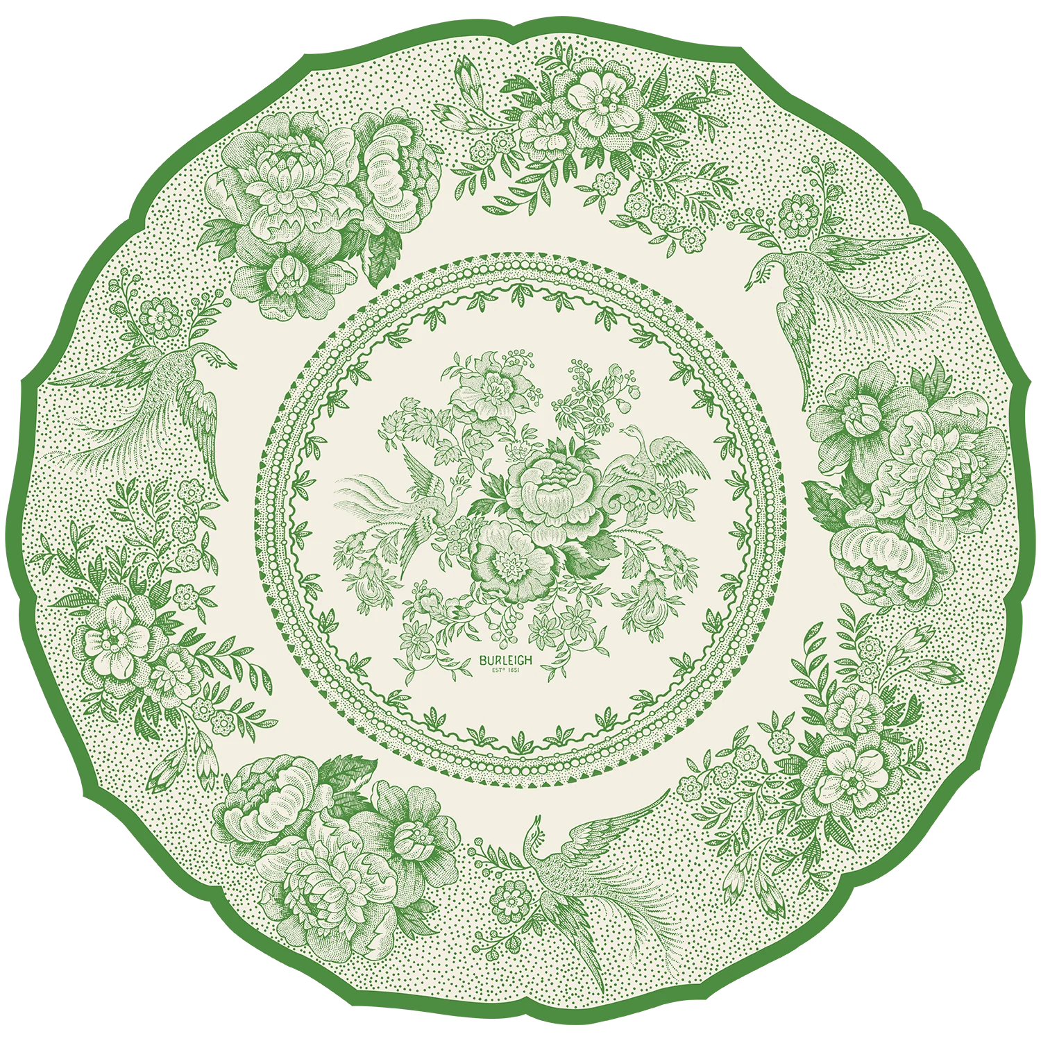 Asiatic Pheasants Placemat - Green