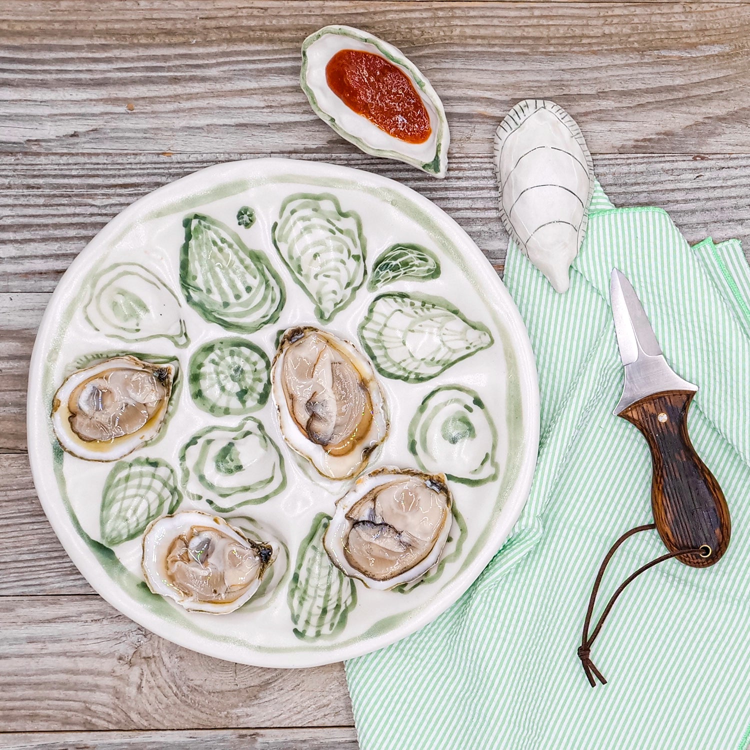 Porcelain Oyster Shells