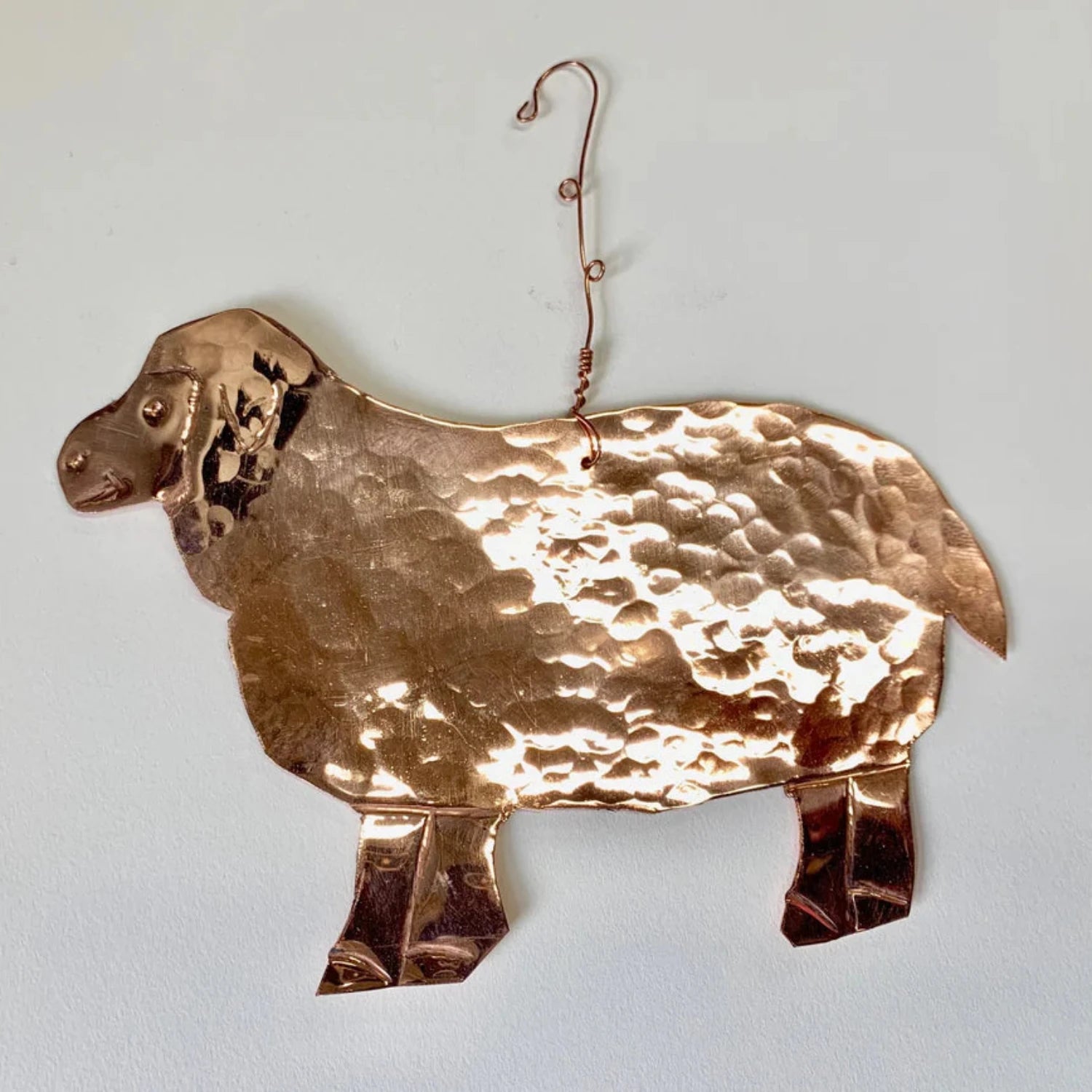 Copper Lamb Ornament